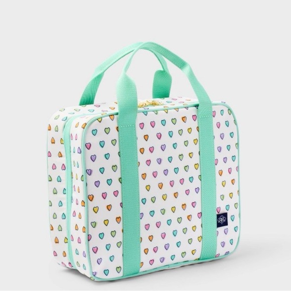 Roller Rabbit x Target Disco Hearts Hanging Toiletry Bag with Mint Handles